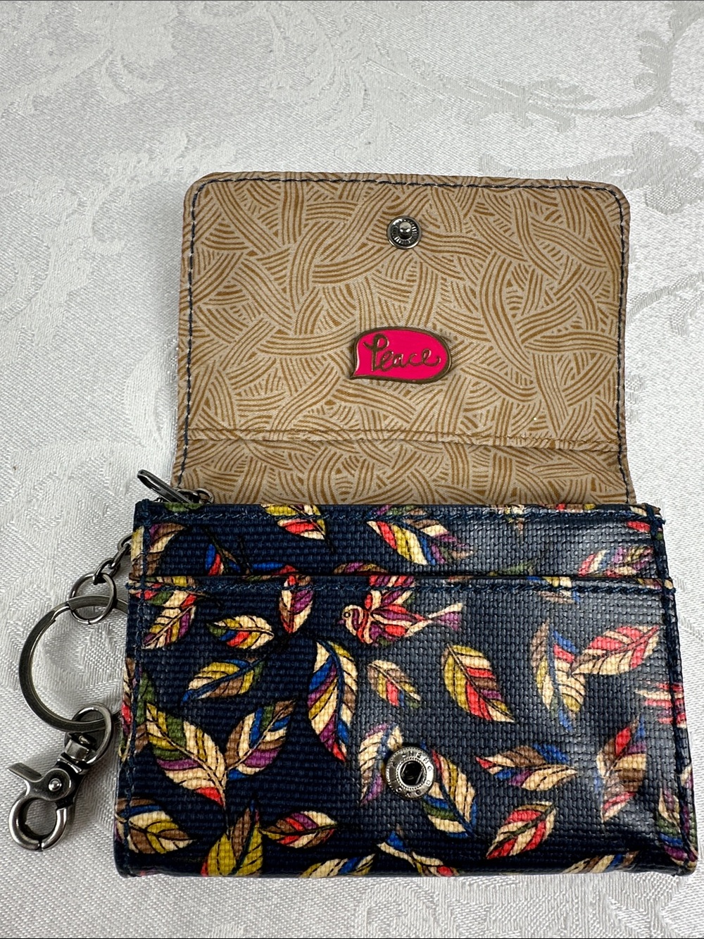 Sakroots Treehouse Multicolor Keychain Wallet - Picture 5 of 5